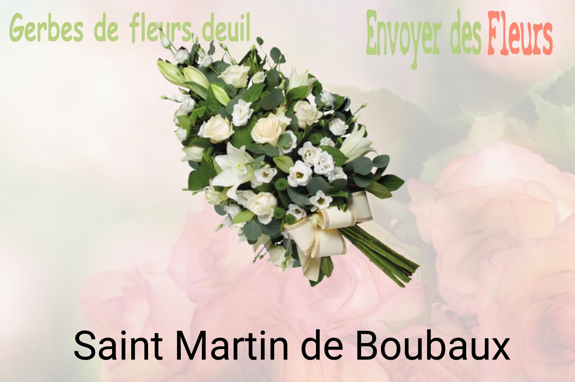 Gerbe de fleurs de deuil livrée à Saint-Martin-de-Boubaux